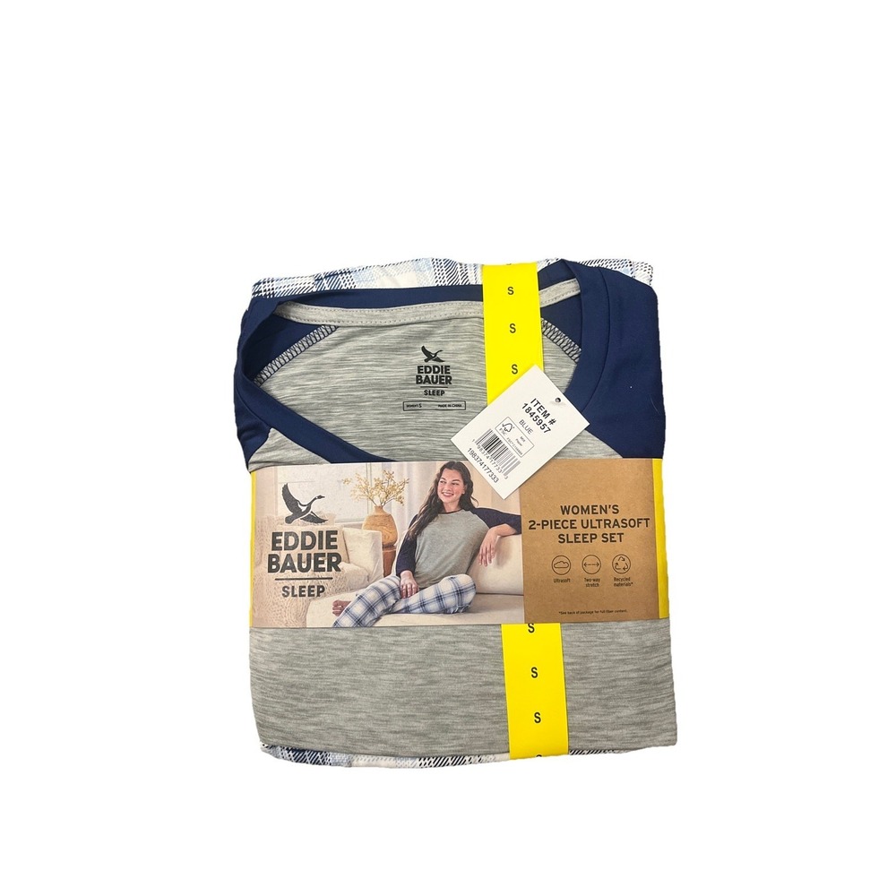 Eddie Bauer Women's 2-Piece Sleep Set – Blue, Size *SMALL*